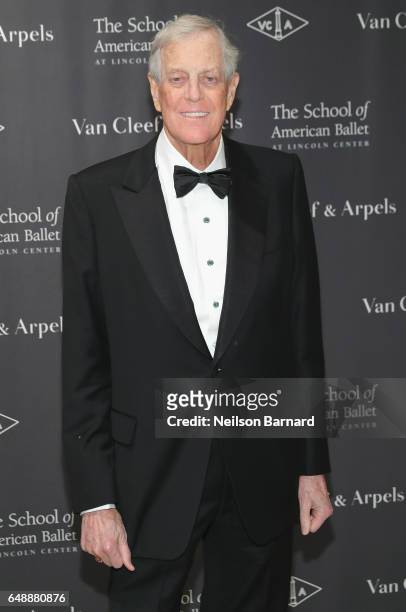 David H. Koch attends The School Of American Ballet's 2017 Winter Ball at David H. Koch Theater at Lincoln Center on March 6, 2017 in New York City.