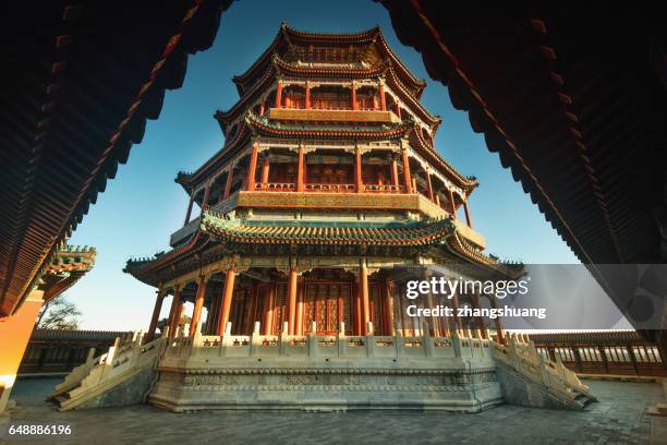china, beijing, summer palace - summer palace stock pictures, royalty-free photos & images