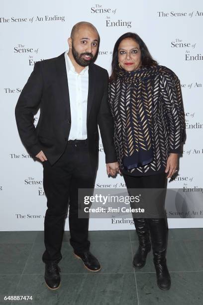 Ritesh Batra and Mira Nair attend "The Sense Of An Ending" New York Screening at The Museum of Modern Art on March 6, 2017 in New York City.