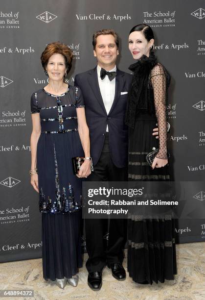 Coco Kopelman, Harry Kargman, and Jill Kargman attend The School Of American Ballet's 2017 Winter Ball at David H. Koch Theater at Lincoln Center on...