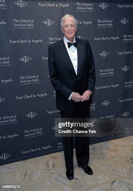 David Koch attends The School Of American Ballet's 2017 Winter Ball at David H. Koch Theater at Lincoln Center on March 6, 2017 in New York City.