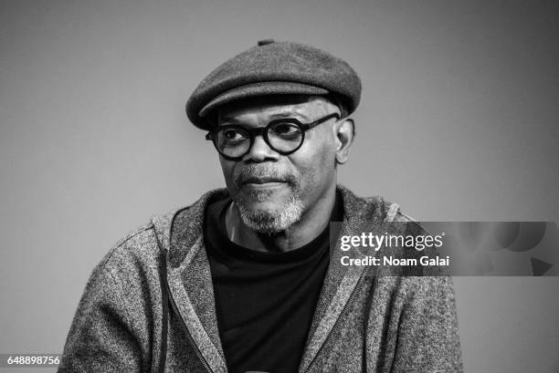 Actor Samuel L. Jackson attends a panel during the 'Kong: Skull Island' cast presentation at Apple Store Soho on March 6, 2017 in New York City.