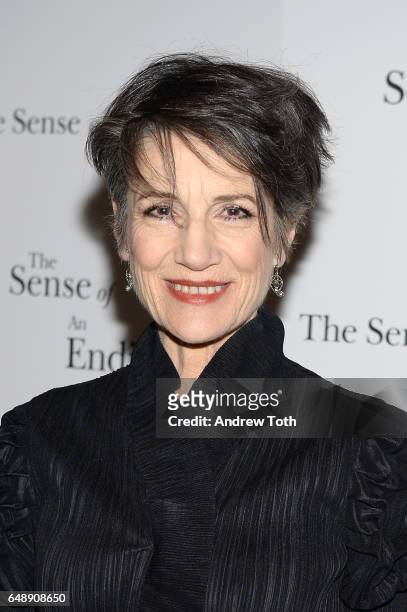 Harriet Walter attends "The Sense Of An Ending" New York screening at The Museum of Modern Art on March 6, 2017 in New York City.