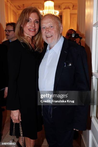 Joseph Vilsmaier abd his girlfriend Birgit Muth attend the Man Doki Soulmates Wings Of Freedom Concert in Berlin on March 6, 2017 in Berlin, Germany.