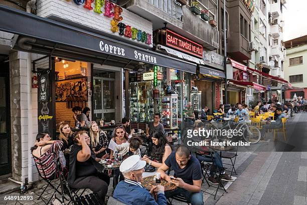 kadikoy, bahariye street, istanbul turkey - istanbul stockfoto's en -beelden