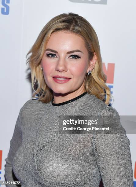 Actress Elisha Cuthbert attends "Goon: Last Of The Enforcers" Premiere at Scotiabank Theatre on March 6, 2017 in Toronto, Canada.