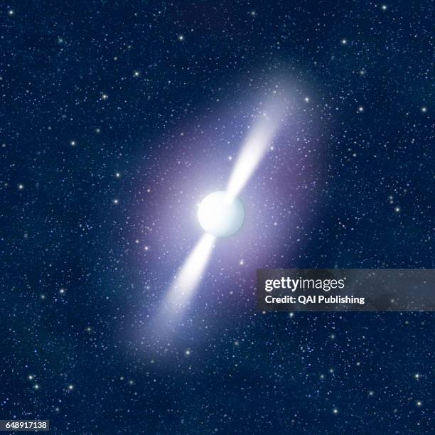 Pulsar, A neutron star that rotates rapidly on itself, thereby emitting regular radio waves.