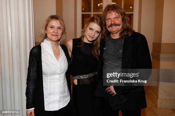 Eva Mandoki, Lara Mandoki and Leslie Mandoki during the Man Doki Soulmates Wings Of Freedom Concert in Berlin on March 6, 2017 in Berlin, Germany.