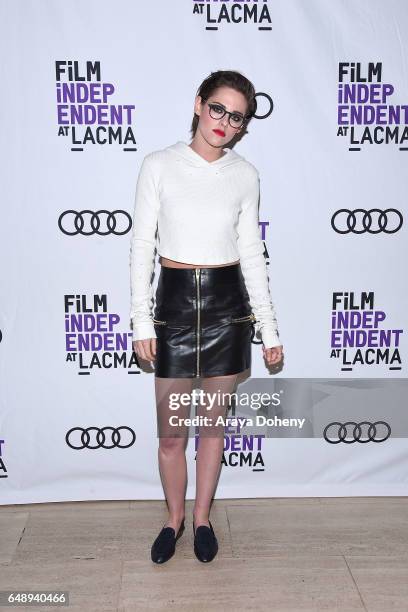 Kristen Stewart attends the Film Independent at LACMA screening and Q&A of "Personal Shopper" at Bing Theatre at LACMA on March 6, 2017 in Los...