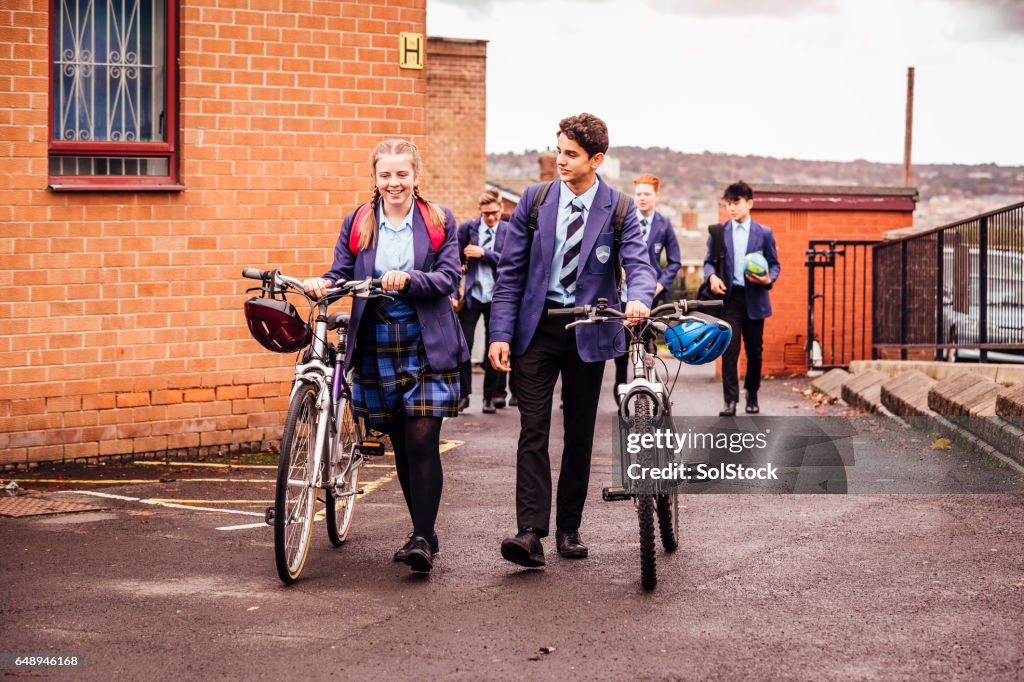 She Cycles to School and Back