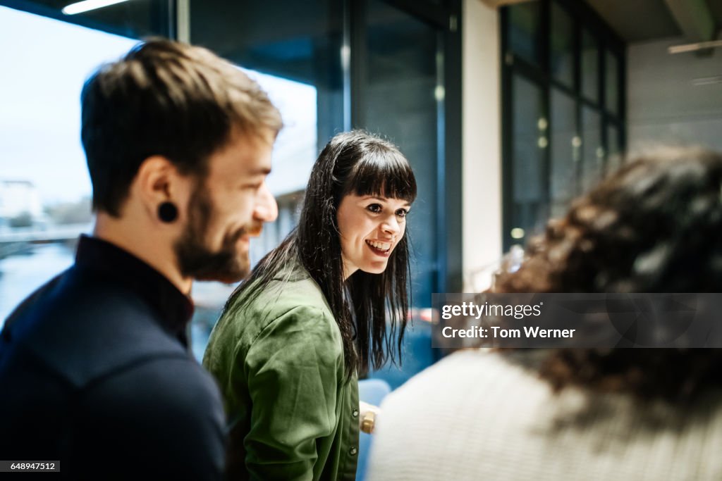 Young casual businesswomen in a team meeting