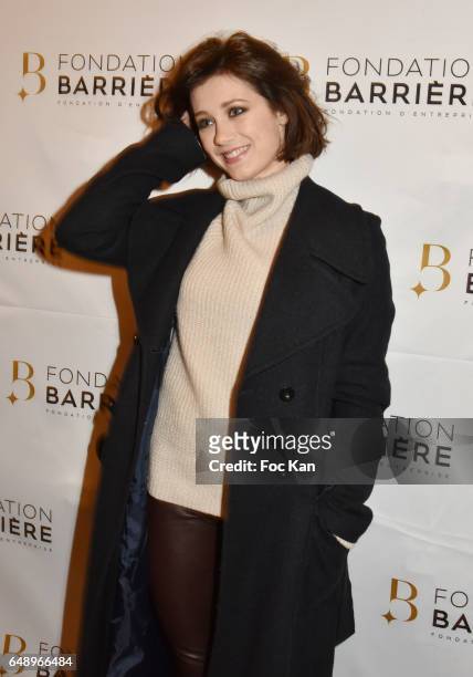 Alice Dufourattends "Monsieur et Madame Adelman" Premiere at Elysee Biarritz on March 6 in Paris, France.