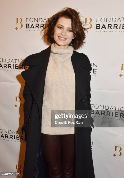 Alice Dufourattends "Monsieur et Madame Adelman" Premiere at Elysee Biarritz on March 6 in Paris, France.