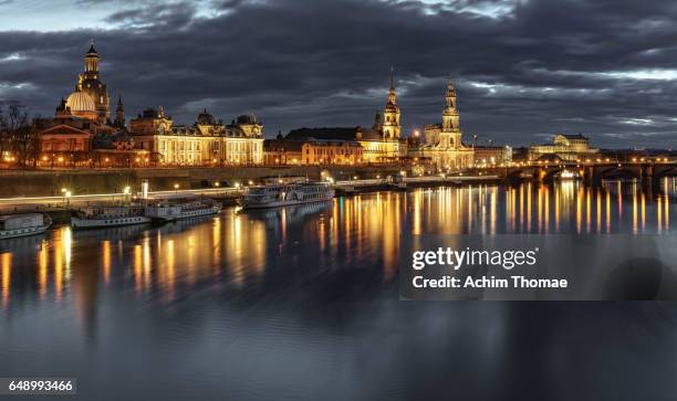 dresden, germany, europe - riverbank stock-fotos und bilder