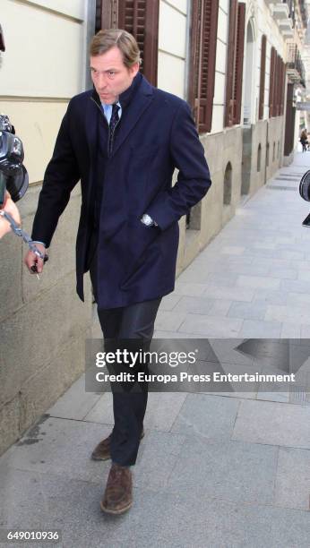 Beltran Gomez Acebo attends the Princess Margarita's 78th birthday on March 6, 2017 in Madrid, Spain. Princess Margarita is the sister of King Juan...