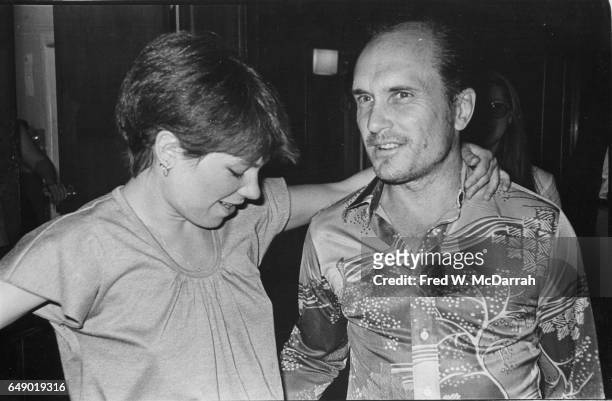 American actors Lindsay Crouse and Robert Duvall attend the Village Voice's annual OBIE Awards , New York, New York, May 26, 1977.