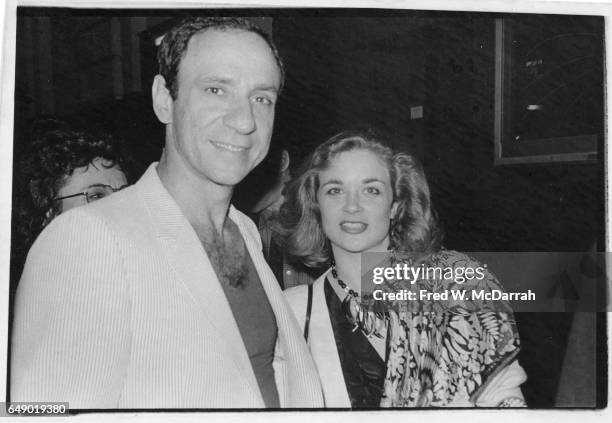 American actor F Murray Abraham and an unidentified woman attend the Village Voice's annual OBIE Awards , New York, New York, May 20, 1985.