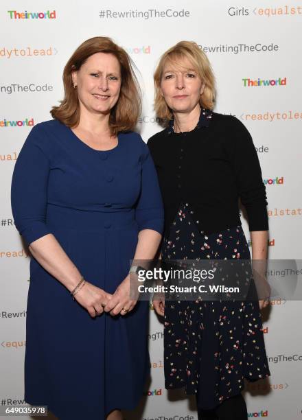 Sarah Brown and Jemma Redgrave attend Theirworld #RewritingTheCode International Women's Day Breakfast 2017 at The Institute of Directors on March 7,...