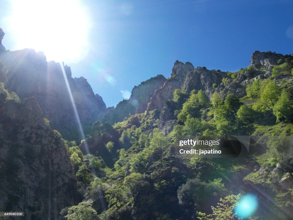 High mountain landscape in  Picos de Europa, Asturias