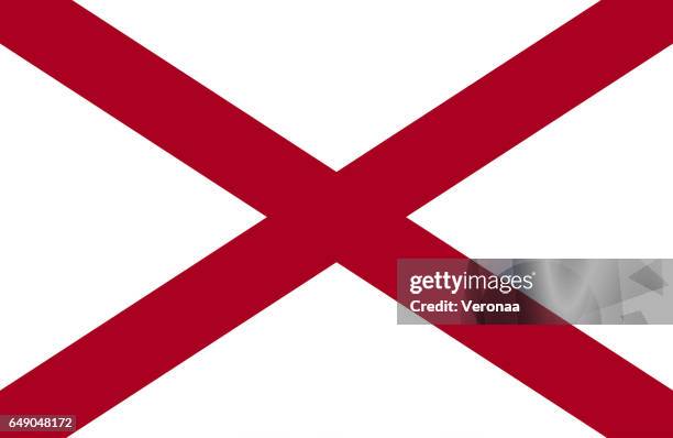 alabama state flat flag - us military emblems stock illustrations