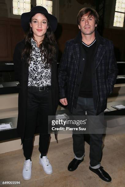 Jain and Thomas Dutronc attend the Agnes B show as part of the Paris Fashion Week Womenswear Fall/Winter 2017/2018 on March 7, 2017 in Paris, France.
