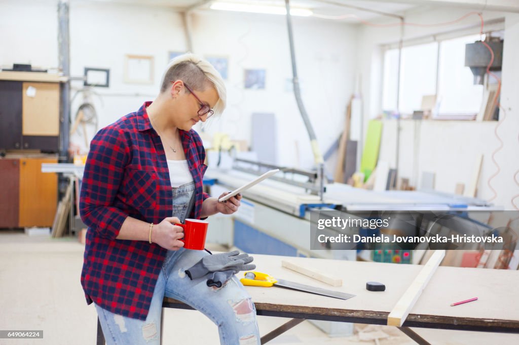 Weibliche carpenter