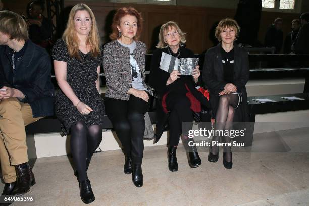 Natacha Regnier, Ludivine Piccoli, Bulle Ogier and Dinara Droukarova attend the Agnes B show as part of the Paris Fashion Week Womenswear Fall/Winter...