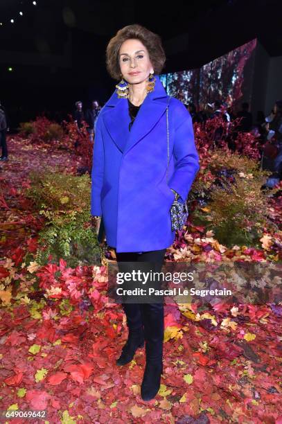 Naty Abascal attends the Moncler Gamme Rouge show as part of the Paris Fashion Week Womenswear Fall/Winter 2017/2018 on March 7, 2017 in Paris,...