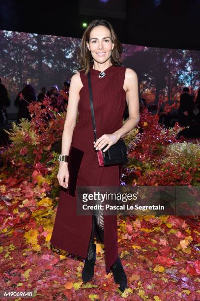 Adriana Abascal attends the Moncler Gamme Rouge show as part of the Paris Fashion Week Womenswear Fall/Winter 2017/2018 on March 7, 2017 in Paris,...