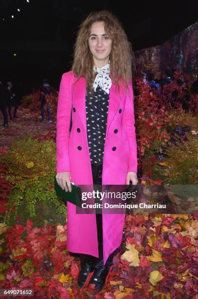 Alexia Niedzelski attends the Moncler Gamme Rouge show as part of the Paris Fashion Week Womenswear Fall/Winter 2017/2018 on March 7, 2017 in Paris,...