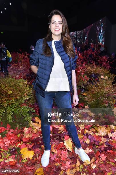 Anouchka Delon attends the Moncler Gamme Rouge show as part of the Paris Fashion Week Womenswear Fall/Winter 2017/2018 on March 7, 2017 in Paris,...