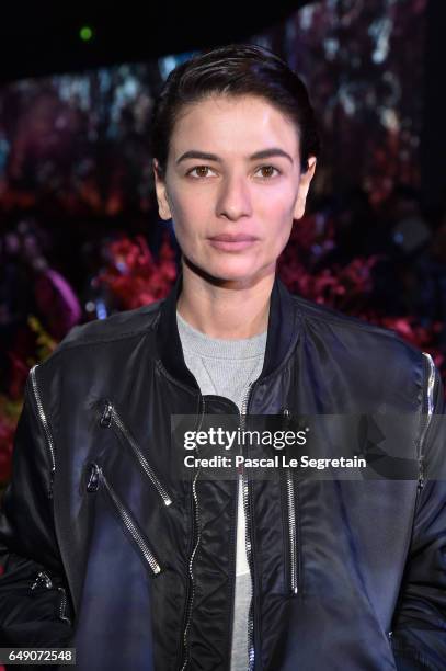 Leila Yavari attends the Moncler Gamme Rouge show as part of the Paris Fashion Week Womenswear Fall/Winter 2017/2018 on March 7, 2017 in Paris,...