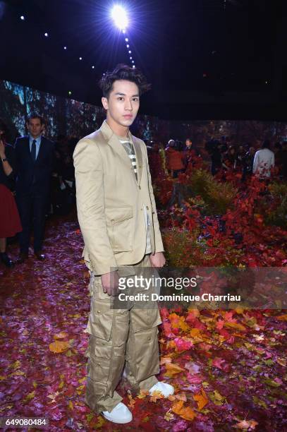 Timmy Xu attends the Moncler Gamme Rouge show as part of the Paris Fashion Week Womenswear Fall/Winter 2017/2018 on March 7, 2017 in Paris, France.