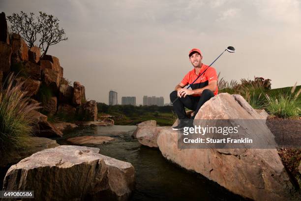Romain Wattel of France poses for a picture during practice prior to the start of the Hero Indian Open at Dlf Golf and Country Club on March 7 2017...