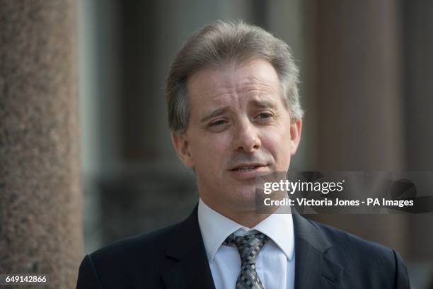 Christopher Steele, the former MI6 agent who set-up Orbis Business Intelligence and compiled a dossier on Donald Trump, in London where he has spoken...