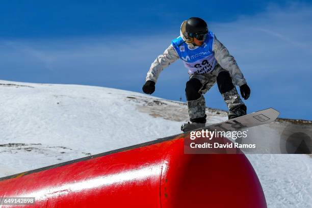 Clemens Schattschneider of Austria in action during slopestyle training during previews of the FIS Freestyle Ski & Snowboard World Championships 2017...