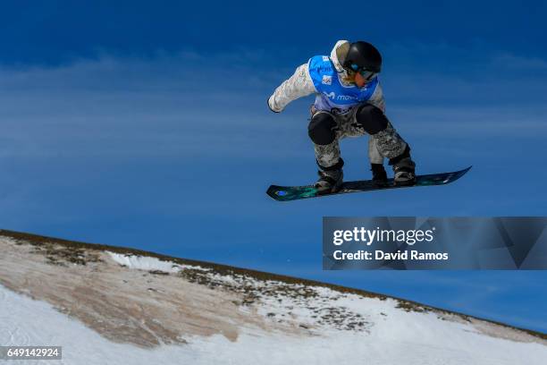 Clemens Schattschneider of Austria in action during slopestyle training during previews of the FIS Freestyle Ski & Snowboard World Championships 2017...