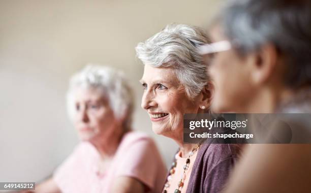 they've got a rosy outlook on life - assisted living community stock pictures, royalty-free photos & images