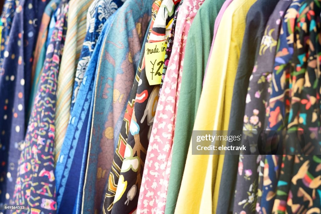 Colourful kimonos