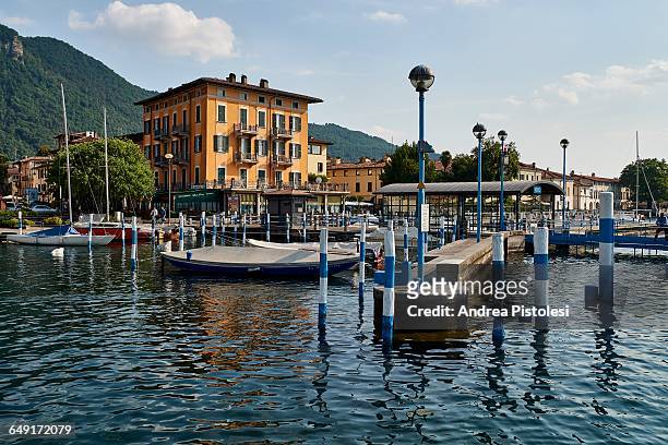 iseo lake, lombardy, italy - iseo lake stock pictures, royalty-free photos & images