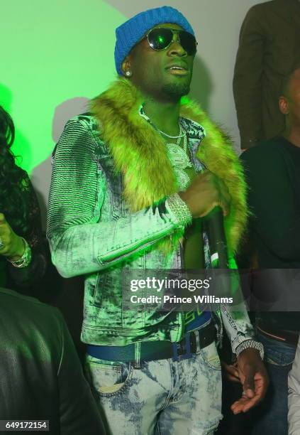 Rapper Ralo attends Ralo Signing Party Hosted By Gucci Mane at Josephine Lounge on March 6, 2017 in Atlanta, Georgia.
