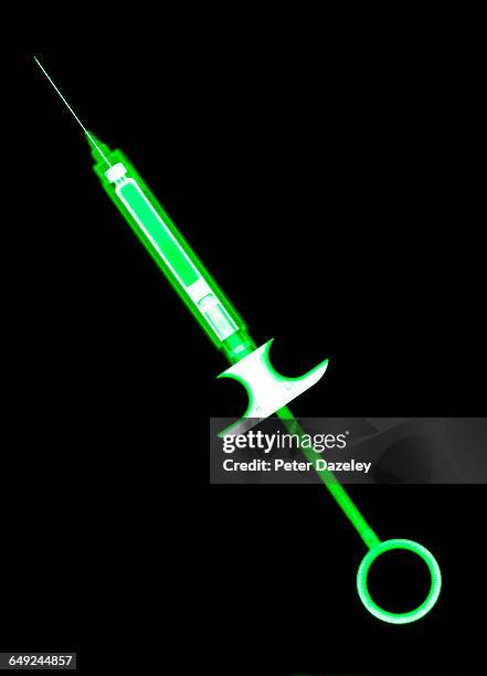 anaesthetic vaccination syringe - medical equipment stock pictures, royalty-free photos & images