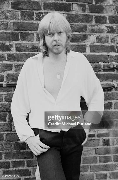 English composer and keyboard player Rick Wakeman, August 1980.