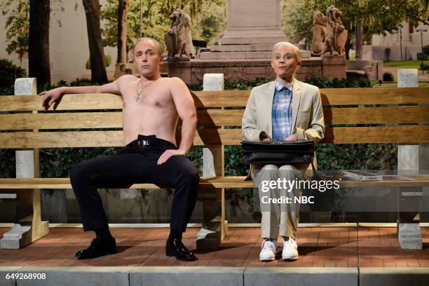 Octavia Spencer" Episode 1719 -- Pictured: Beck Bennett as Vladimir Putin, Kate McKinnon as Attorney General Jeff Sessions during the "Jeff Sessions...