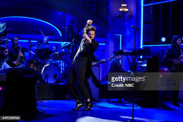 Octavia Spencer" Episode 1719 -- Pictured: Musical guest Father John Misty performs on March 4, 2017 --
