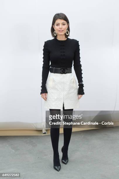 Alessandra Mastronardi attends the Chanel show as part of the Paris Fashion Week Womenswear Fall/Winter 2017/2018 on March 7, 2017 in Paris, France.