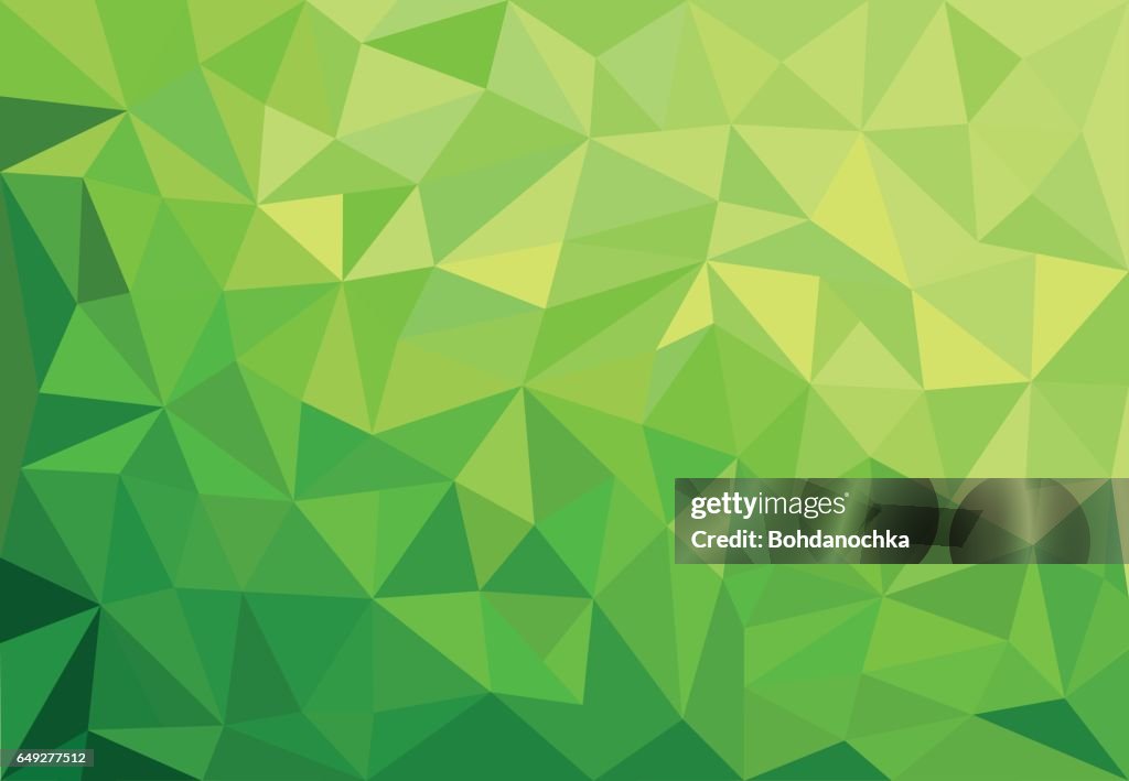 Green Triangle Color Abstract Green Background With Triangles High-Res Vector Graphic ...