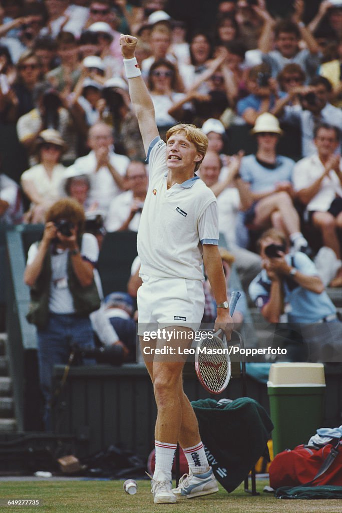 Boris Becker At 1985 Wimbledon Championships