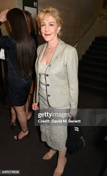 Patricia Hodge attends 'Up Next: The National Theatre's Annual Fundraising Gala" at The National Theatre on March 7, 2017 in London, England.