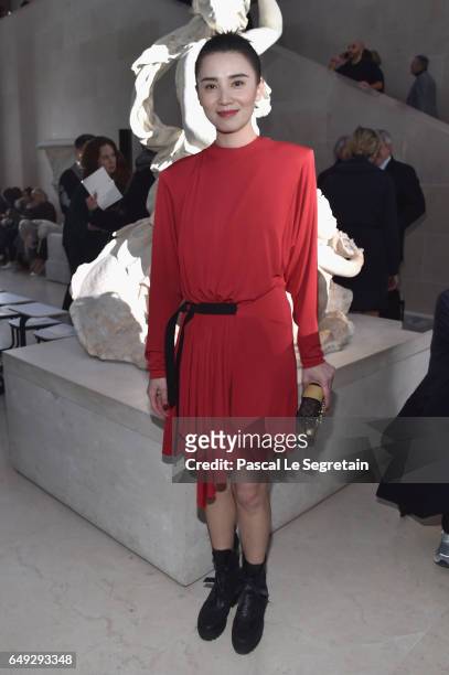 Song Jia attends the Louis Vuitton show as part of the Paris Fashion Week Womenswear Fall/Winter 2017/2018 on March 7, 2017 in Paris, France.